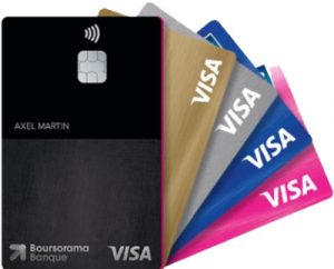 zoom sur les cartes Visa disponibles chez Boursorama Banque