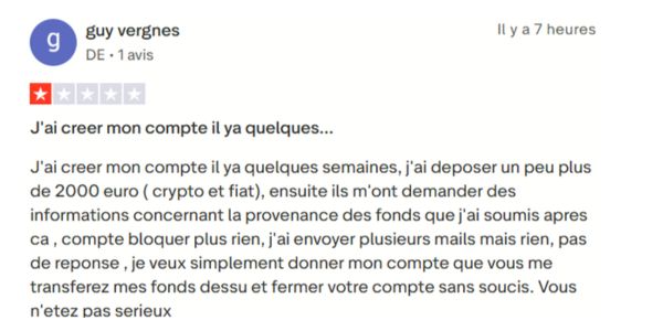wirex-avis-trustpilot-negatif