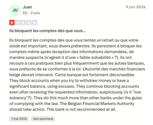 wise-avis-trustpilot-negatif